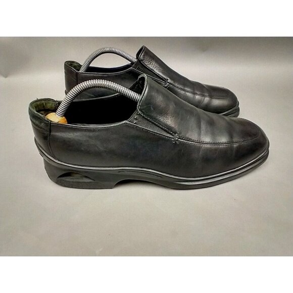 Cole Haan Nike Air Men Black Moc Slip On Loafers 9.5M Comfort Dress SHOES - Picture 7 of 14